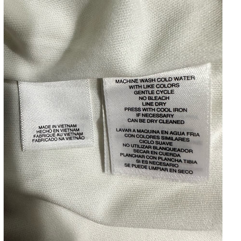 Rachel Rachel Roy Halter Sheath Dress Women's Large White Cold Shoulder NWT - Picture 7 of 8